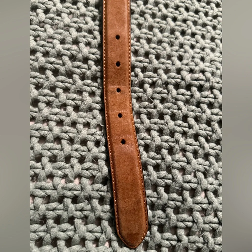 Vintage Kids Tony Lama Western style Leather Belt With Silver Medallions Size 22